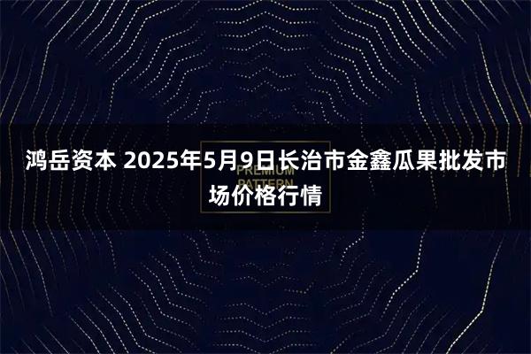 鸿岳资本 2025年5月9日长治市金鑫瓜果批发市场价格行情